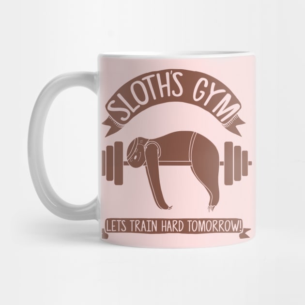 Sloths love Gym by crackdesign